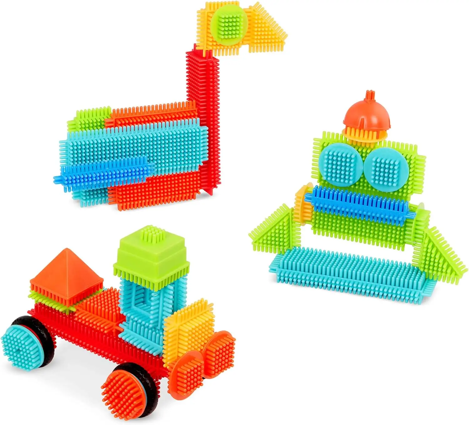 Battat - Bristle Blocks - STEM Interlocking Building Blocks - 50 Pieces Playset - Developmental Toys for Toddlers & Kids - Basic
Battat - Bristle Blocks - STEM Interlocking Building Blocks - 50 Pieces Playset - Developmental Toys for Toddlers & Kids - Basic