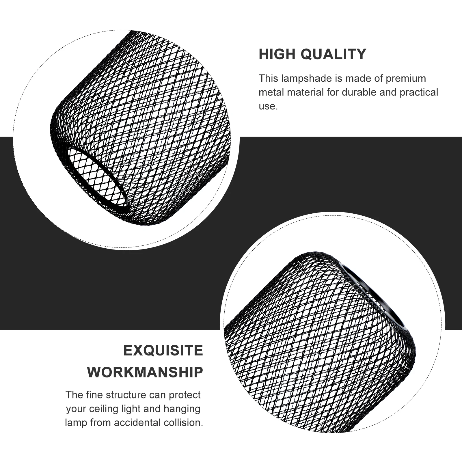 Black Metal Mesh Lampshade 15x19cm Hollow out Hanging Light Cover Bedroom Living Room Lamp Accessory Decorative Lighting
Black Metal Mesh Lampshade 15x19cm Hollow out Hanging Light Cover Bedroom Living Room Lamp Accessory Decorative Lighting