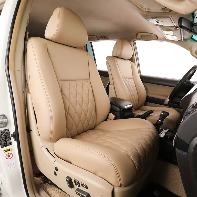 Custom Fit Car Accessories Seat Covers 5 Seats Nappa Leather for Toyota Land Cruiser Prado Full Coverage Top over tightly fit
Custom Fit Car Accessories Seat Covers 5 Seats Nappa Leather for Toyota Land Cruiser Prado Full Coverage Top over tightly fit