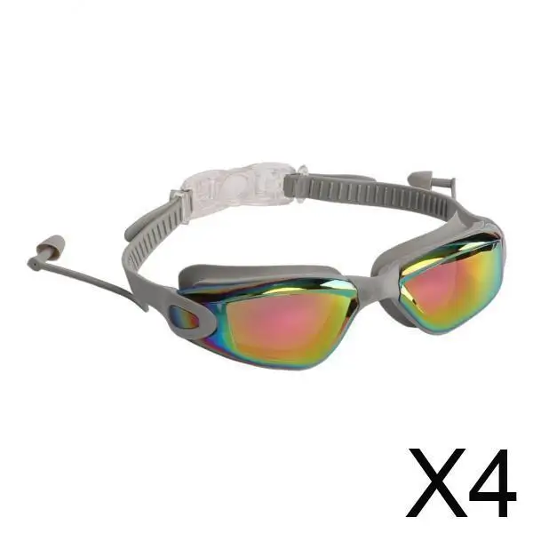 4xЗащитные очки для плавания, противотуманные беруши, очки для плавания, серые
4xЗащитные очки для плавания, противотуманные беруши, очки для плавания, серые