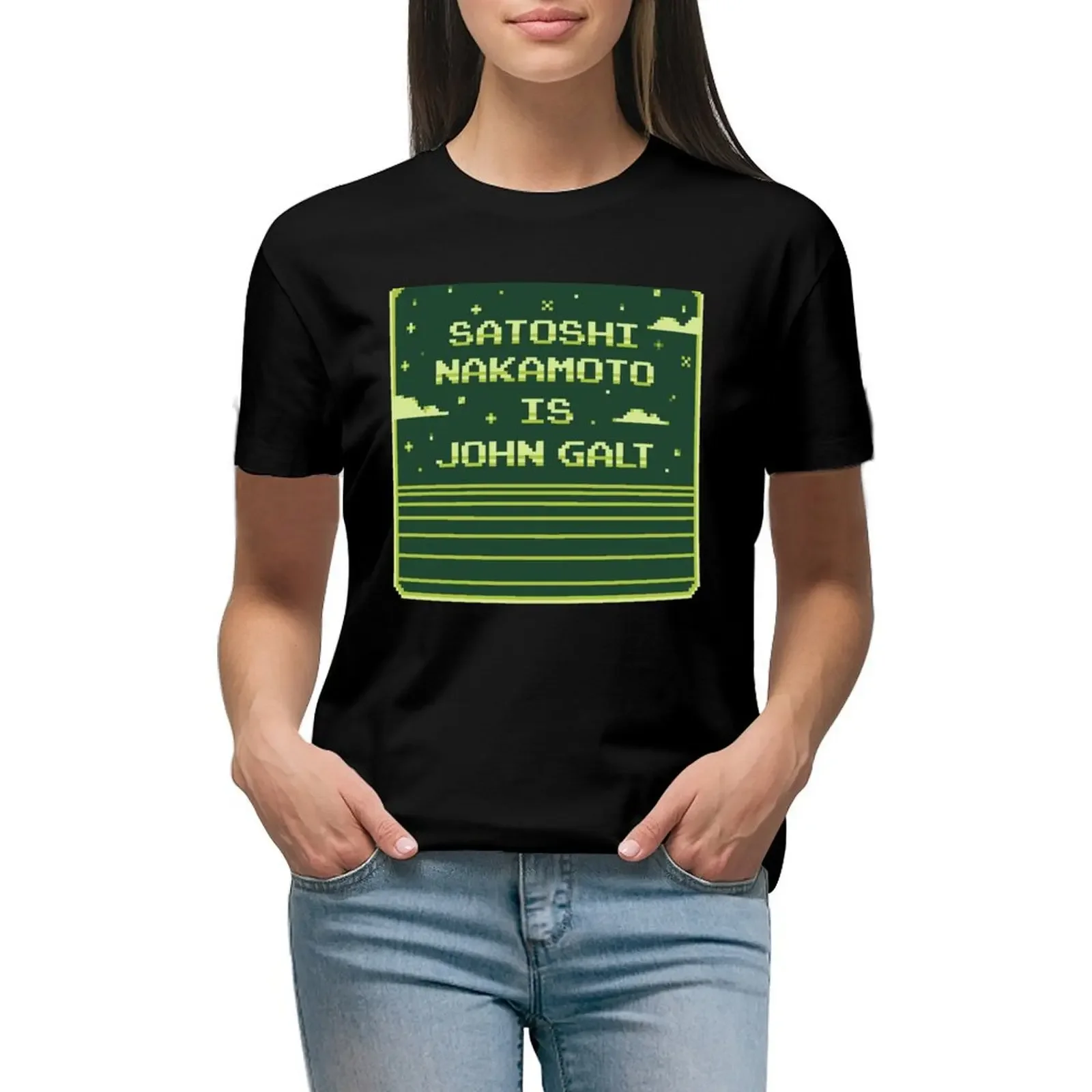 Satoshi Nakamoto is John Galt Pixel Art T-shirt anime clothes shirts graphic tees Female clothing clothes for woman
Satoshi Nakamoto is John Galt Pixel Art T-shirt anime clothes shirts graphic tees Female clothing clothes for woman