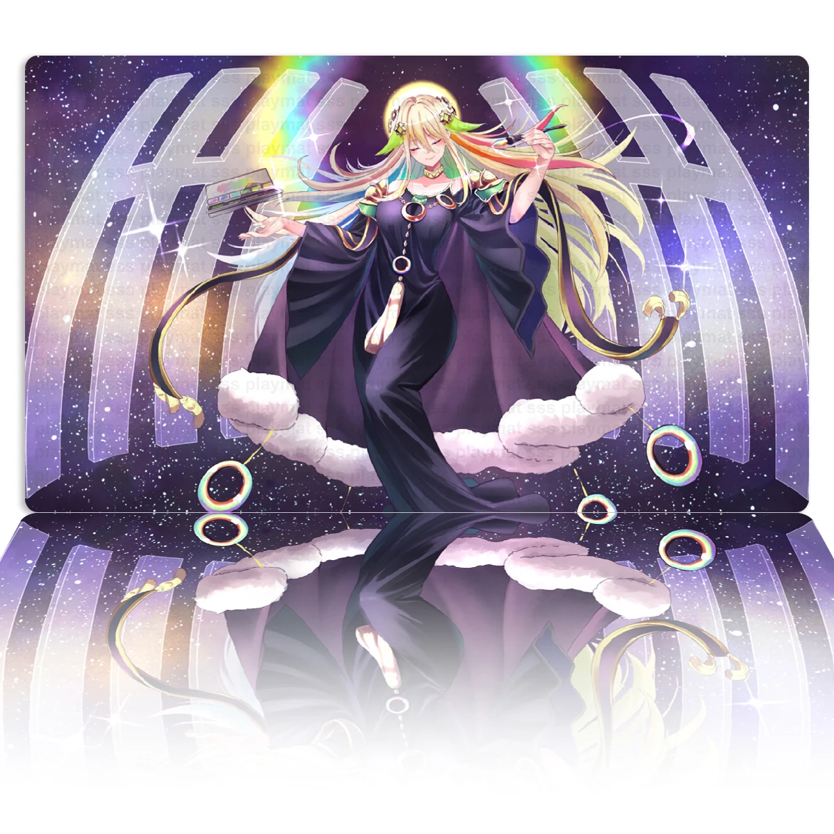 YuGiOh Playmat The Weather Painter Moonbow TCG CCG Board Game Trading Card Game Mat Custom Anime Mouse Pad Rubber Zones & Bag
YuGiOh Playmat The Weather Painter Moonbow TCG CCG Board Game Trading Card Game Mat Custom Anime Mouse Pad Rubber Zones & Bag