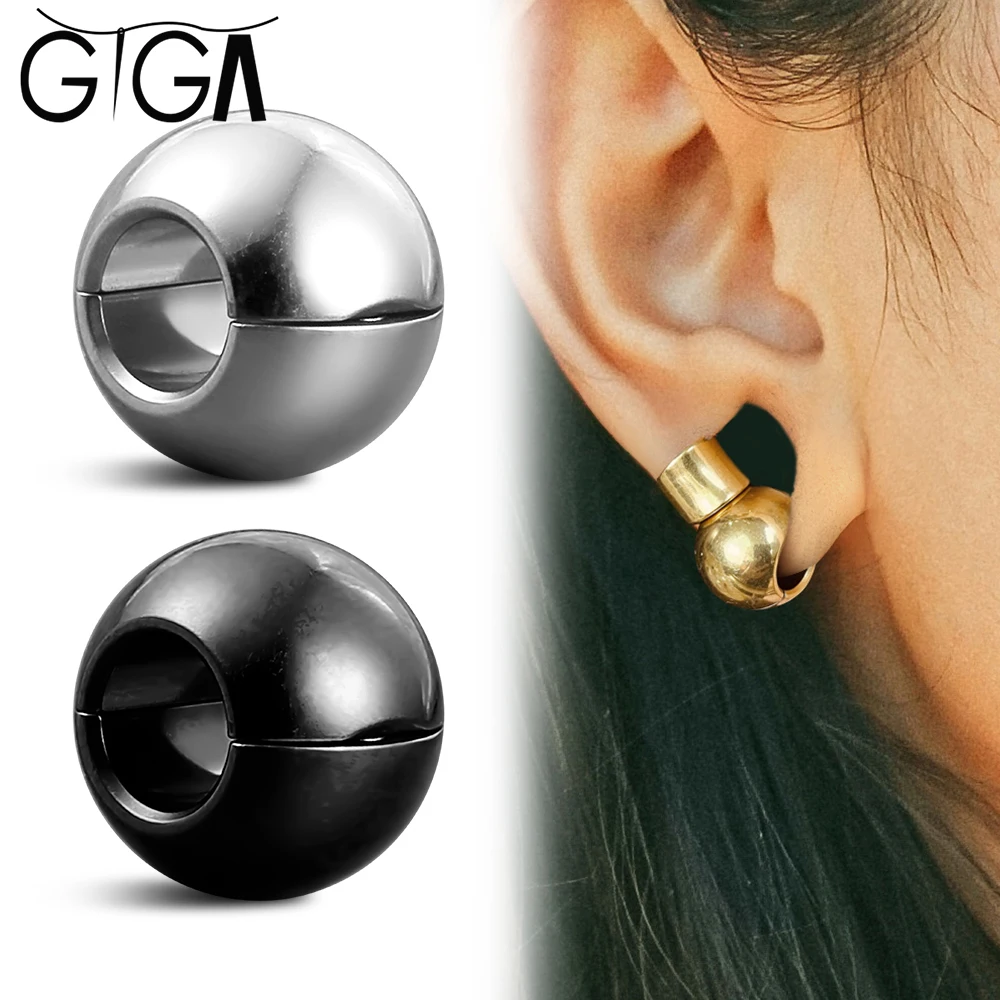Giga 2PC 12mm Round Ball Sphere Ear Weights Hangers Stainless Steel Gauges Plugs for Stretched Ears Dangle Body Piercing Jewelry
Giga 2PC 12mm Round Ball Sphere Ear Weights Hangers Stainless Steel Gauges Plugs for Stretched Ears Dangle Body Piercing Jewelry