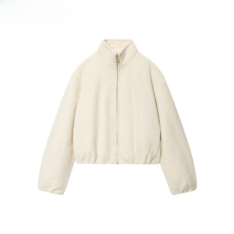 Faionable Street Sle Stand Collar Pearl Woolen Jaet Women's Outerwear Autumn 2025 Polyester Fiber 00% Regular Thin
Faionable Street Sle Stand Collar Pearl Woolen Jaet Women's Outerwear Autumn 2025 Polyester Fiber 00% Regular Thin