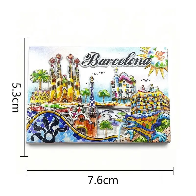 Barcelona Tourist Souvenirs Gaudí's Sagrada Familia Decorations Unique Gifts Small Resin Fridge Magnets
Barcelona Tourist Souvenirs Gaudí's Sagrada Familia Decorations Unique Gifts Small Resin Fridge Magnets