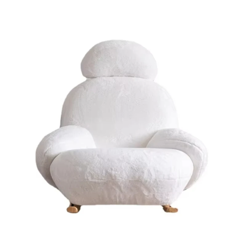 White rocking chair household balcony lazy recliner living room leisure bedroom single chair
White rocking chair household balcony lazy recliner living room leisure bedroom single chair