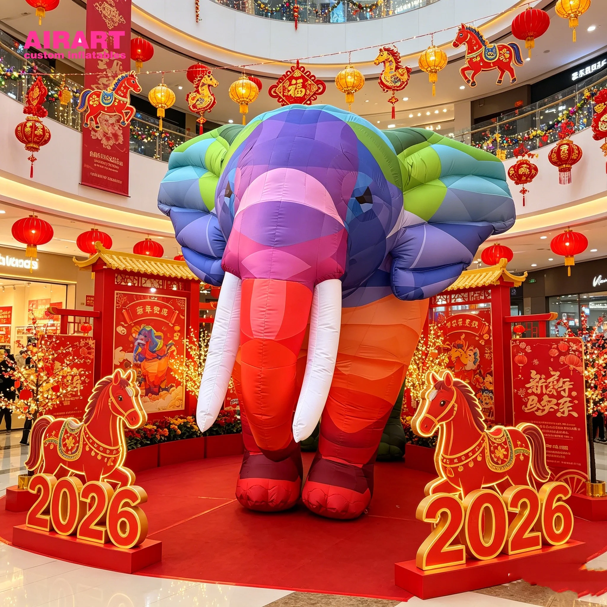 Giant Inflatable Elephant Balloon for Stage Performance & Promotion
Giant Inflatable Elephant Balloon for Stage Performance & Promotion