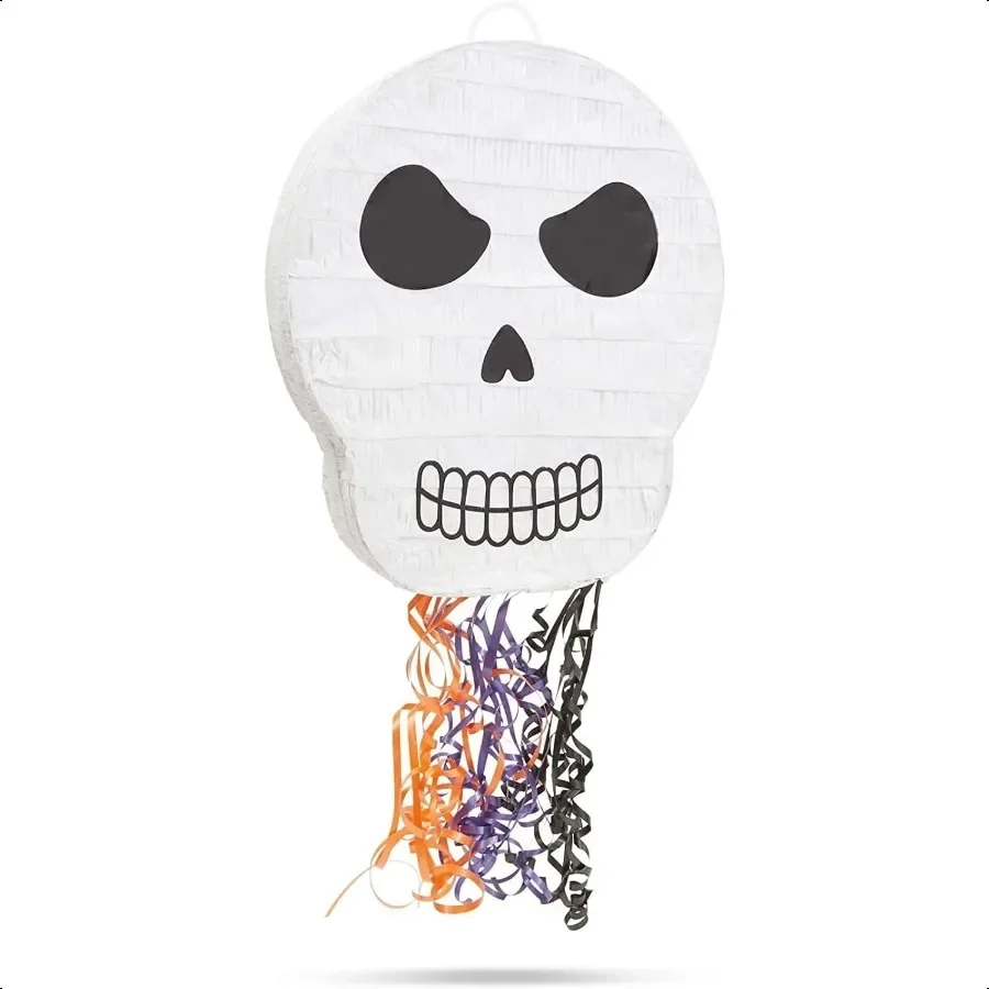 Skull Pinata PullString 13 x 15 x 3 in Multicolor Paper Skeleton Pinata EasyFill Durable Corrugated Paper with Interactive Pull
Skull Pinata PullString 13 x 15 x 3 in Multicolor Paper Skeleton Pinata EasyFill Durable Corrugated Paper with Interactive Pull