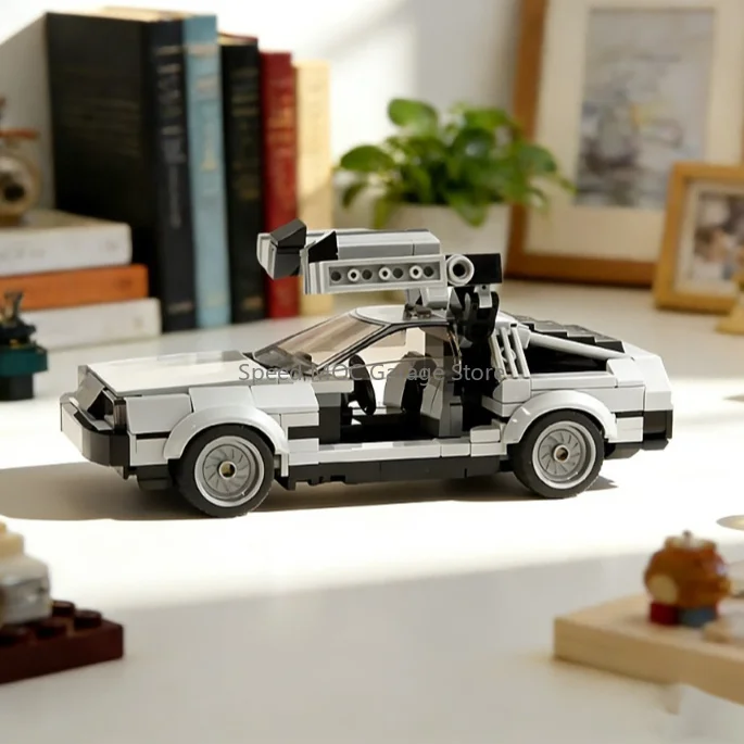 MOC Silver Sci-Fi Sports Car Bricks - 1980s Movie Style Time Machine Vehicle with Gullwing Doors & Flux Capacitor Details
MOC Silver Sci-Fi Sports Car Bricks - 1980s Movie Style Time Machine Vehicle with Gullwing Doors & Flux Capacitor Details