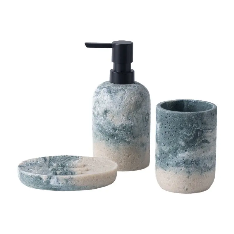 DSA Sanitary Ware Household Wash Set Travertine Simple Lotion Bottle Mouthwash Cup Soap Dish Bathroom Hotel
DSA Sanitary Ware Household Wash Set Travertine Simple Lotion Bottle Mouthwash Cup Soap Dish Bathroom Hotel