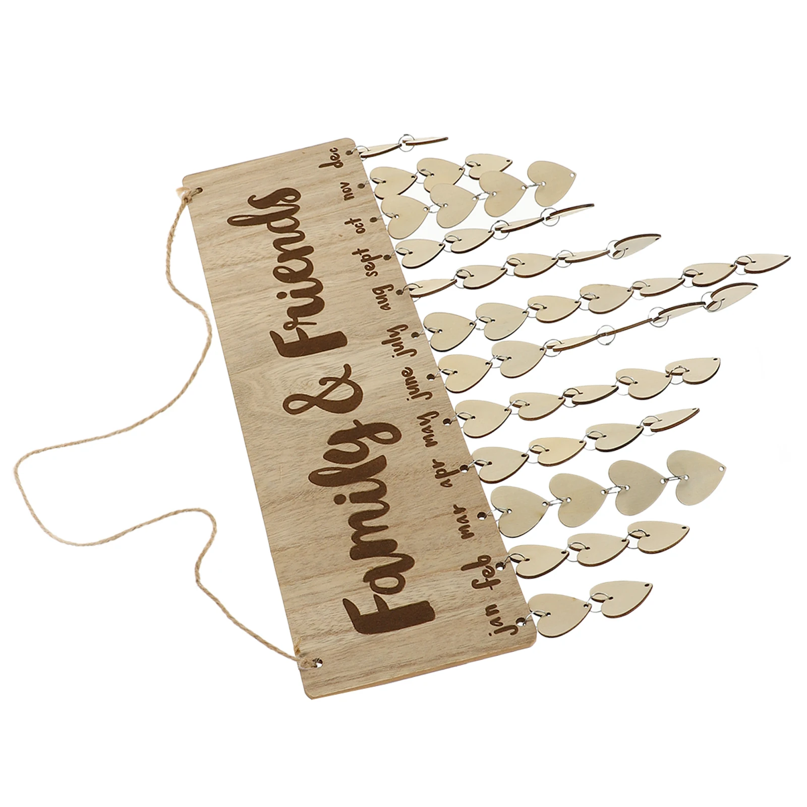 Wooden Hanging Calendar Birthday Reminder Wall Plaque Reusable Family Celebration Decor Craft Home Desk Schedule
Wooden Hanging Calendar Birthday Reminder Wall Plaque Reusable Family Celebration Decor Craft Home Desk Schedule