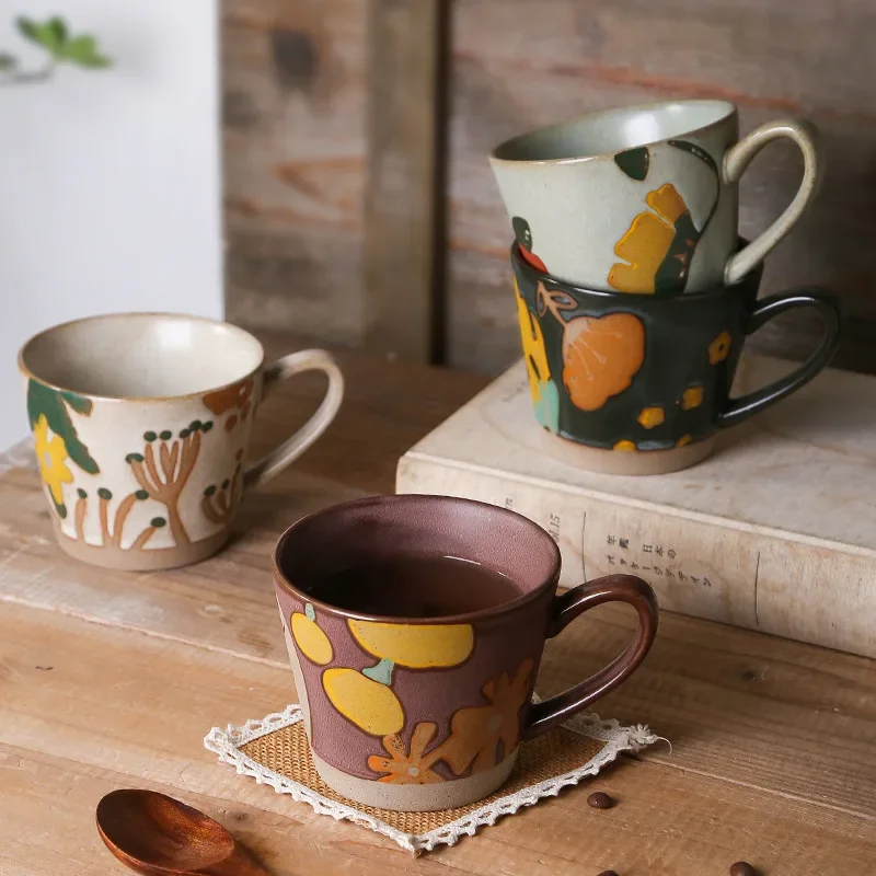 Retro Hand-painted Mug Rough Ceramic Rustic Style Floral Ceramic Personalized Instagram Underglaze Color Water Cup
Retro Hand-painted Mug Rough Ceramic Rustic Style Floral Ceramic Personalized Instagram Underglaze Color Water Cup