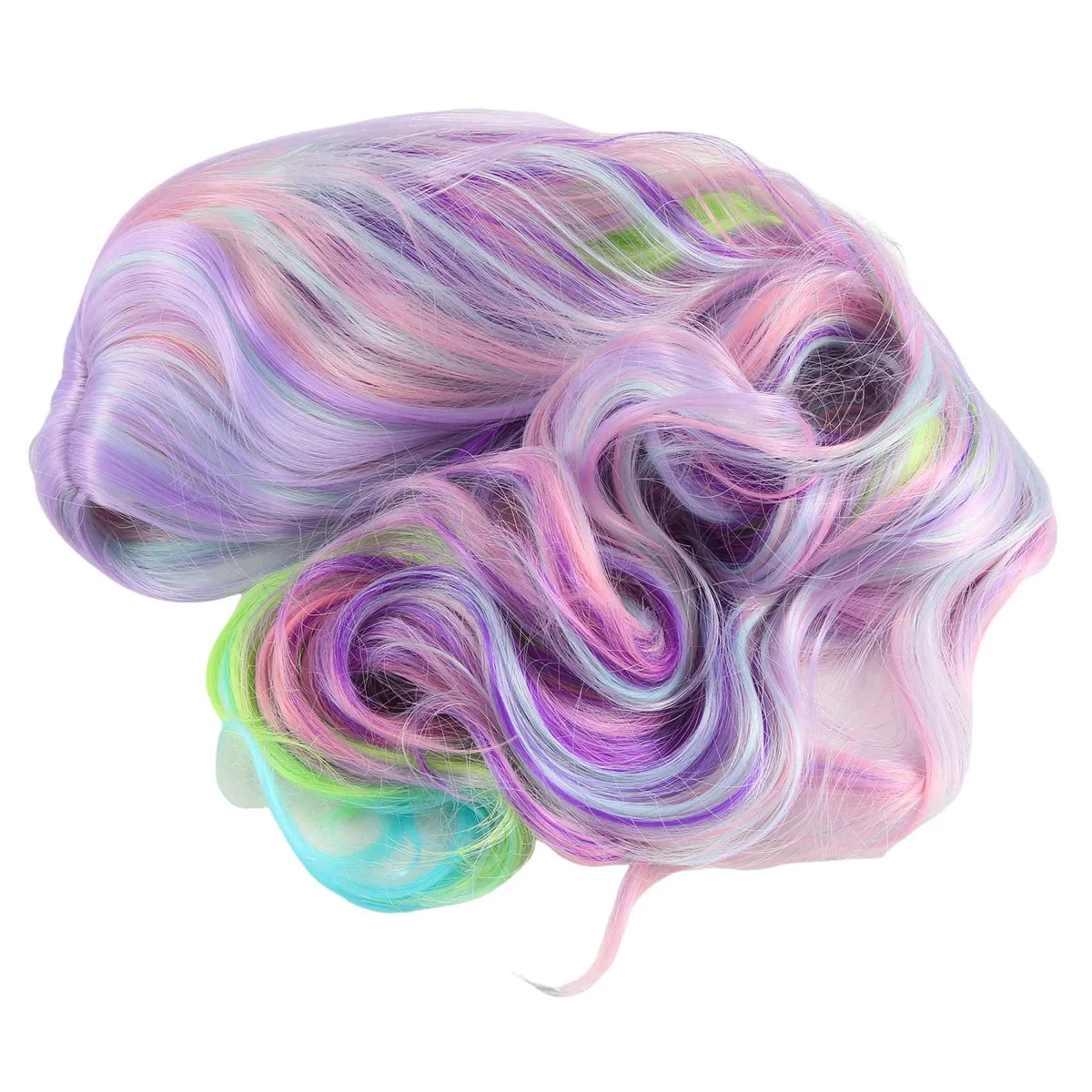 Highlight Dyed Mid-Length Curly Hair Synthetic Wig Wavy Rainbow Wig for Performance Music Festival Party Wedding Cosplay
Highlight Dyed Mid-Length Curly Hair Synthetic Wig Wavy Rainbow Wig for Performance Music Festival Party Wedding Cosplay