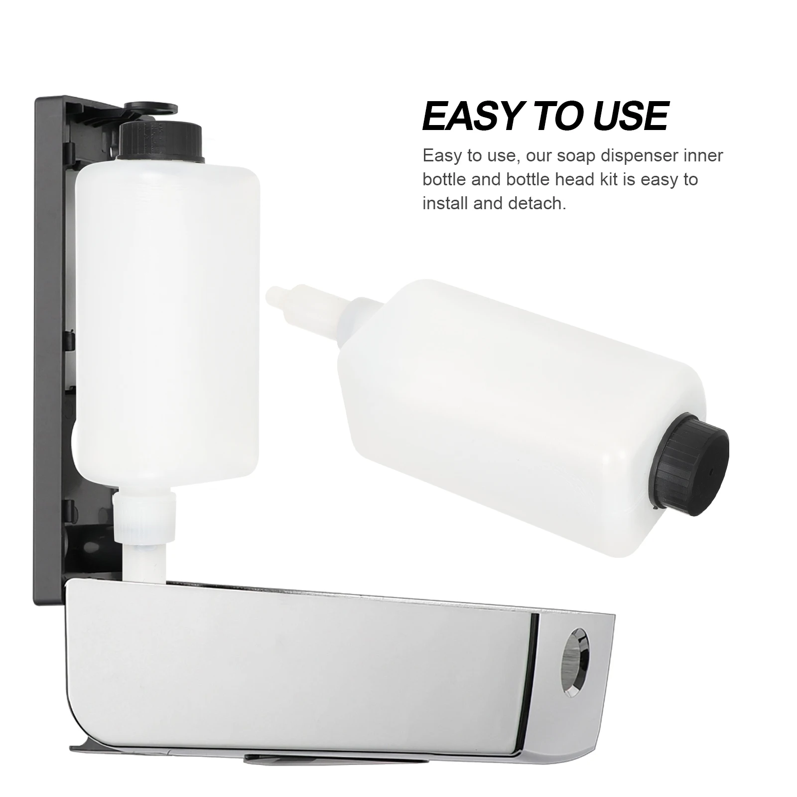 2Sets Soap Dispenser Inner Bottle Replacement Head Kit Convenient Shampoo Dispenser Parts for Household Hotel Office Use
2Sets Soap Dispenser Inner Bottle Replacement Head Kit Convenient Shampoo Dispenser Parts for Household Hotel Office Use