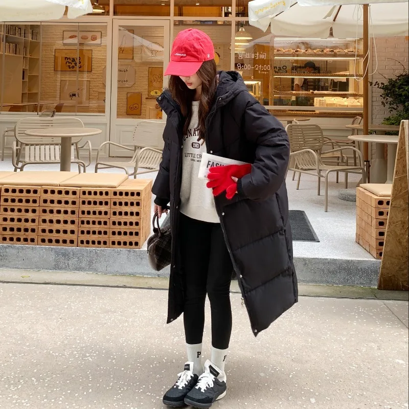 Новый стиль, длинный стеганый пуховик, утепленное теплое хлопковое пальто с капюшоном, повседневный и стильный пуховик выше колена
Новый стиль, длинный стеганый пуховик, утепленное теплое хлопковое пальто с капюшоном, повседневный и стильный пуховик выше колена