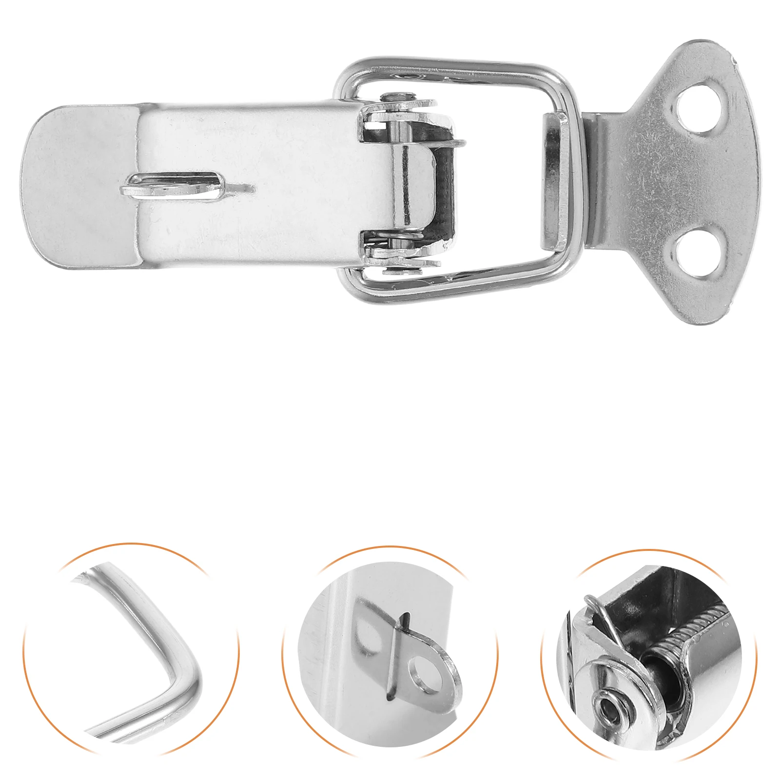 Stainless Steel Spring Loaded Latch Toggle 5.8Cm Heavy Duty Fastener For Suitcase Cabinet Trunk Buckle Clips Durable Duckbill
Stainless Steel Spring Loaded Latch Toggle 5.8Cm Heavy Duty Fastener For Suitcase Cabinet Trunk Buckle Clips Durable Duckbill