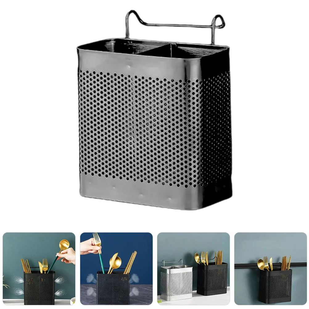 1pcs Stainless Steel Hanging Chopstick Barrel Black Drainage Rack Utensil Drying Holder Kitchen Cutlery Storage Organizer
1pcs Stainless Steel Hanging Chopstick Barrel Black Drainage Rack Utensil Drying Holder Kitchen Cutlery Storage Organizer