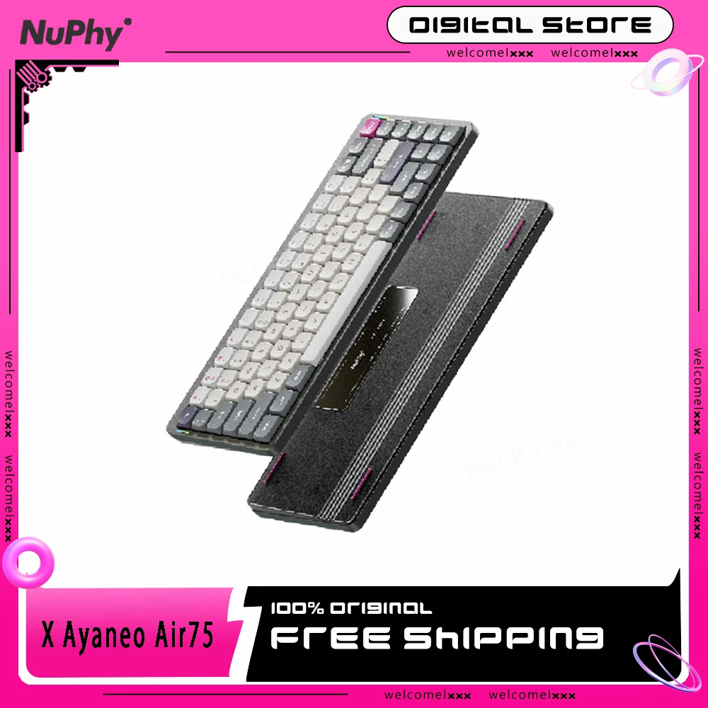 75% механическая клавиатура Nuphy X Ayaneo Air75, беспроводная Bluetooth 2,4g, низкопрофильный переключатель Gateron, совместимая с Win Mac, подарок на день рождения
75% механическая клавиатура Nuphy X Ayaneo Air75, беспроводная Bluetooth 2,4g, низкопрофильный переключатель Gateron, совместимая с Win Mac, подарок на день рождения