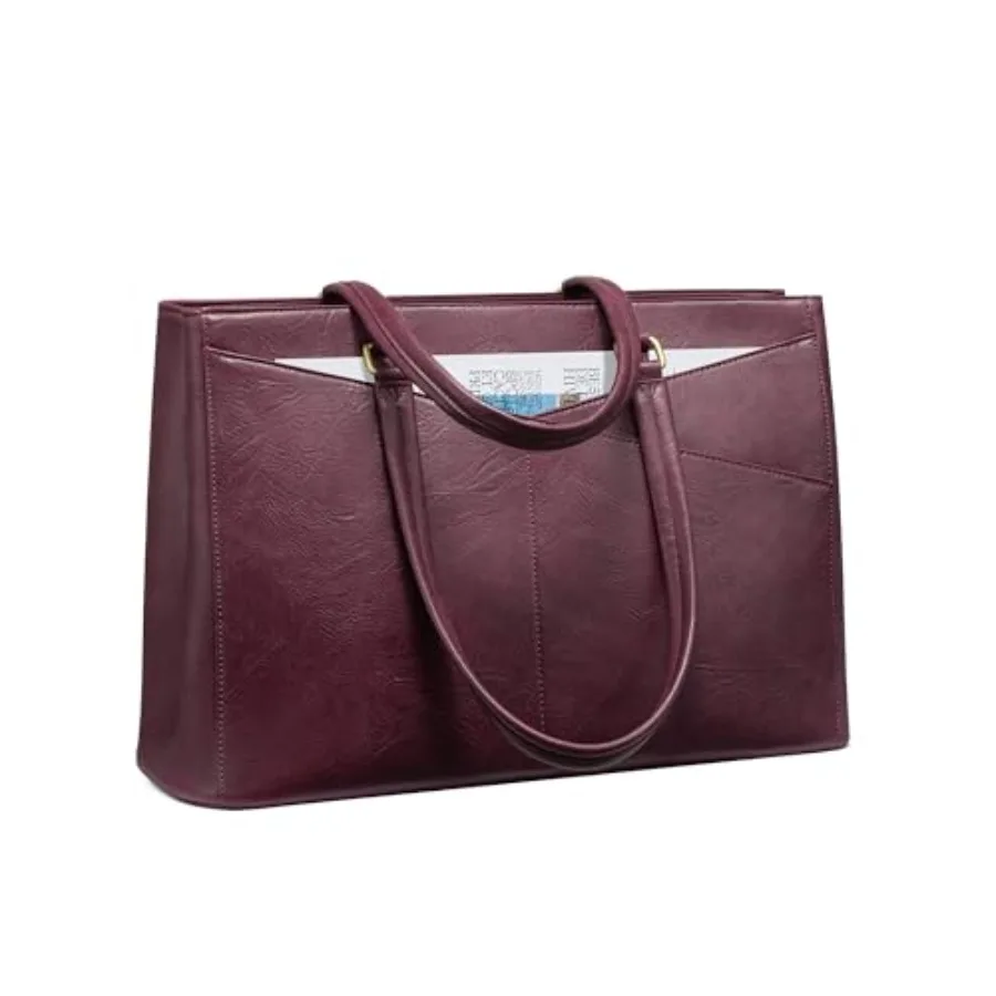 Laptop Bag for Women, Laptop Tote Bag for Women, Vtage Leather Work Tote Bags Computer Teacher Bag, Waterproof Busess Bag Offic
Laptop Bag for Women, Laptop Tote Bag for Women, Vtage Leather Work Tote Bags Computer Teacher Bag, Waterproof Busess Bag Offic