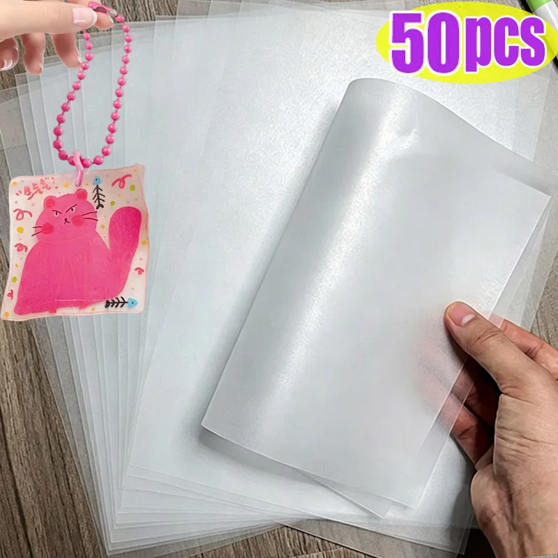 1/50 шт. Забавная термоусадочная пленка для рукоделия, прозрачные листы, пустые пленки для запечатывания, пластиковые листы для брелоков
1/50 шт. Забавная термоусадочная пленка для рукоделия, прозрачные листы, пустые пленки для запечатывания, пластиковые листы для брелоков