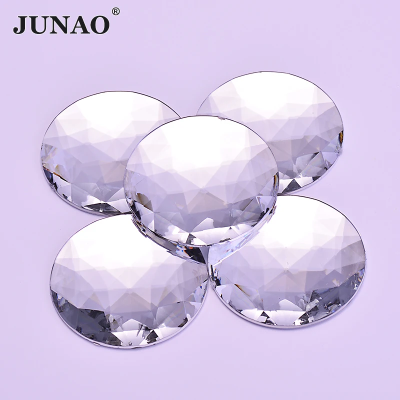 JUNAO Large Size 20Pcs 52mm Clear Color Round Rhinestones Flat Back Acrylic Crystal Stone Applique For DIY Crafts Making
JUNAO Large Size 20Pcs 52mm Clear Color Round Rhinestones Flat Back Acrylic Crystal Stone Applique For DIY Crafts Making