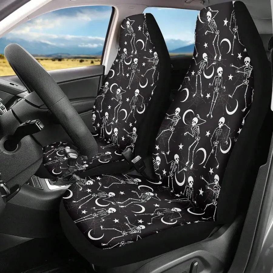 Skull And Moon Print Car Front Seat Covers Universal For Cars SUVs Trucks Adult Use
Skull And Moon Print Car Front Seat Covers Universal For Cars SUVs Trucks Adult Use