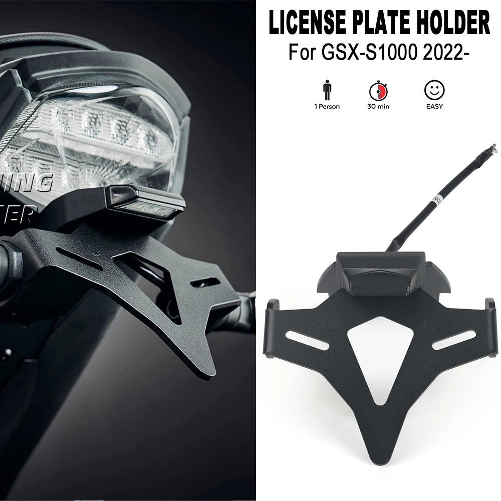 For GSX-S1000 GSX S1000 2022- Motorcycle Rear Short Tail Stock License Plate Holder Tailstock Frame Bracket
For GSX-S1000 GSX S1000 2022- Motorcycle Rear Short Tail Stock License Plate Holder Tailstock Frame Bracket