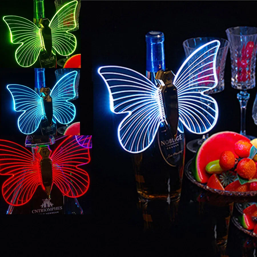 7 Color Butterfly Angel Wings LED Strobe Baton RGB Champagne Bottle Sparkler Lights Bar Flash Stick Service Bottle Topper Light
7 Color Butterfly Angel Wings LED Strobe Baton RGB Champagne Bottle Sparkler Lights Bar Flash Stick Service Bottle Topper Light
