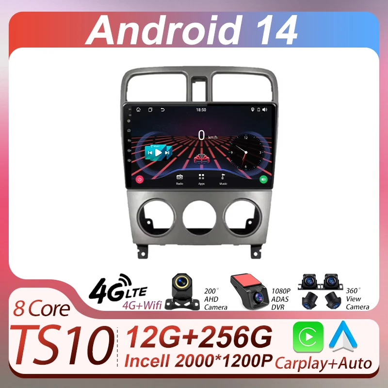 For Subaru Forester SG 2002 - 2008 2Din Car Radio Stereo Multimedia Player Android 14 8 Core Autoraido Carplay GPS Navigation
For Subaru Forester SG 2002 - 2008 2Din Car Radio Stereo Multimedia Player Android 14 8 Core Autoraido Carplay GPS Navigation