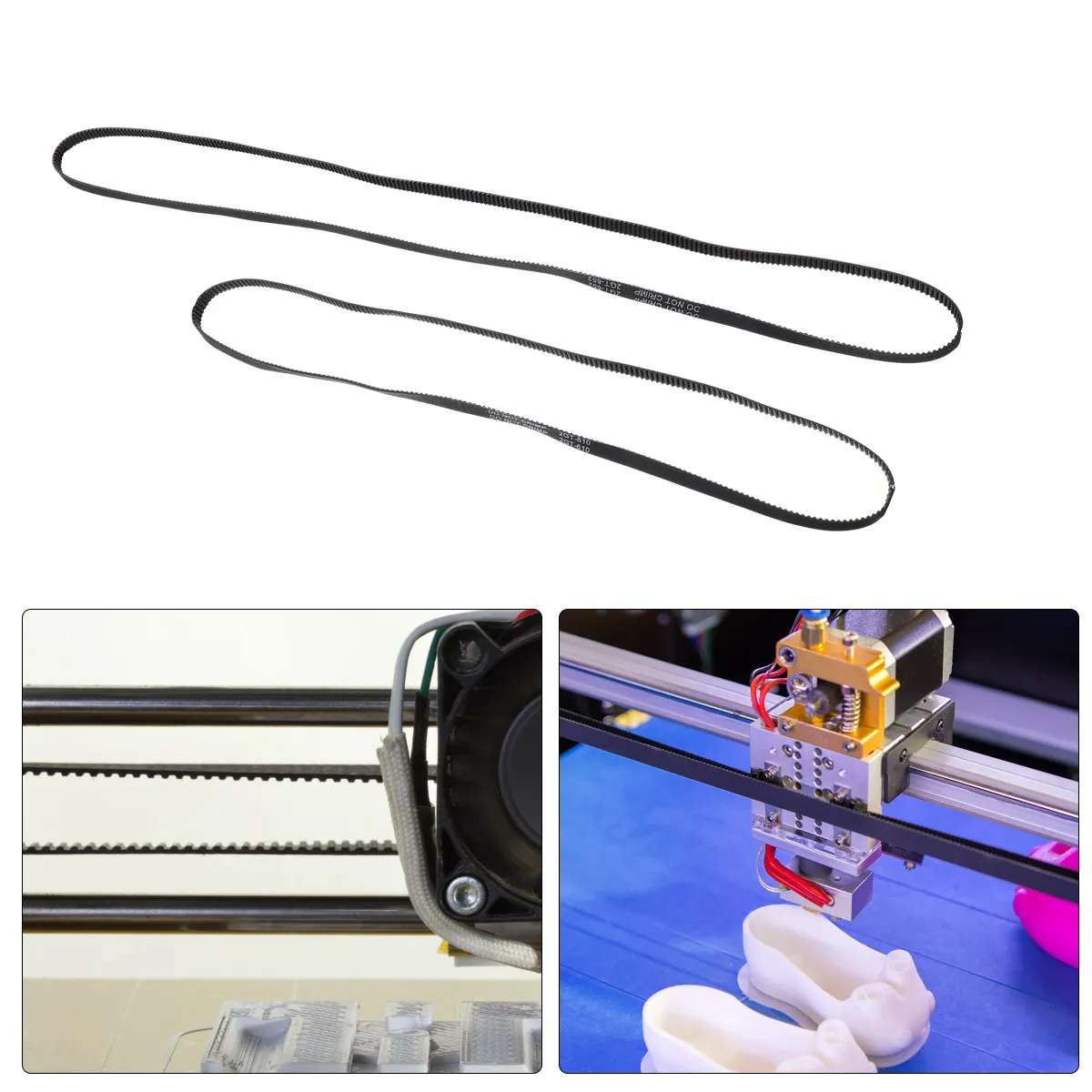 2Pcs Gt2 Timing Belt Closed Loop Rubber Synchronous Belt 3D Printer Parts Linear Movement Accurate Transmission Ratio No Slip
2Pcs Gt2 Timing Belt Closed Loop Rubber Synchronous Belt 3D Printer Parts Linear Movement Accurate Transmission Ratio No Slip