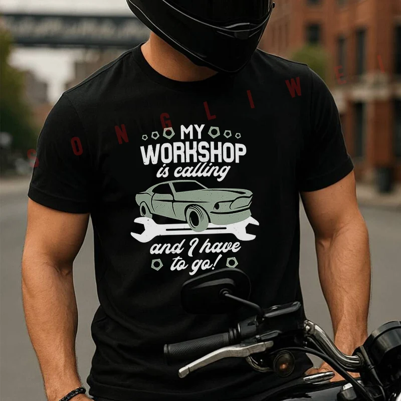 Car Mechanic Workshop Moto Summer Cotton T-shirt Short Sleeved Casual Fashion Basic TShirt
Car Mechanic Workshop Moto Summer Cotton T-shirt Short Sleeved Casual Fashion Basic TShirt