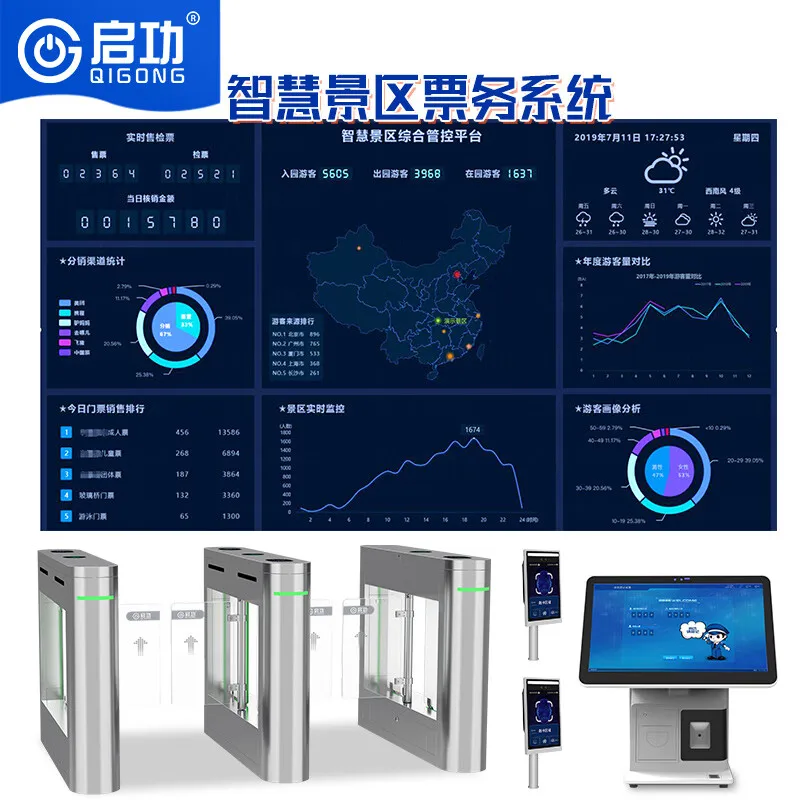Qigong Smart Scenic Area Ticketing Management System Amusement Park Swimming Pool Toll Collection Software Gate Machine Swing Ga
Qigong Smart Scenic Area Ticketing Management System Amusement Park Swimming Pool Toll Collection Software Gate Machine Swing Ga