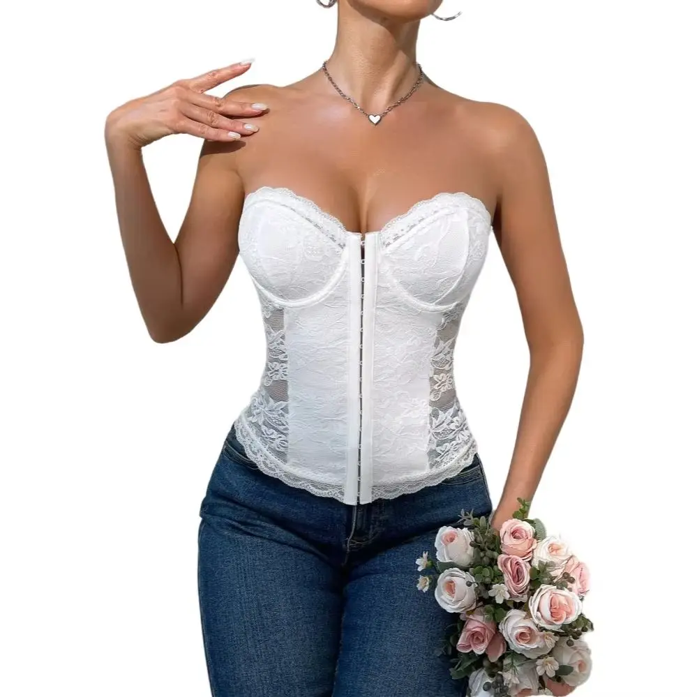 European And American Cross-Border Fishbone Steel Ring Wrapped Chest Buckle with Chest Pad Backless Lace Sexy Versatile Bra
European And American Cross-Border Fishbone Steel Ring Wrapped Chest Buckle with Chest Pad Backless Lace Sexy Versatile Bra