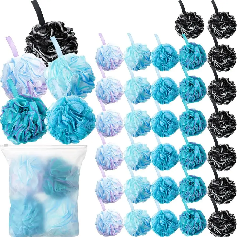 32 Pcs Bath Sponge Shower Loofahs Bulk 60 g Charcoal Body Shower Large Mesh Puff Soft Scrubber for Men and Women Exfoliating Pou
32 Pcs Bath Sponge Shower Loofahs Bulk 60 g Charcoal Body Shower Large Mesh Puff Soft Scrubber for Men and Women Exfoliating Pou