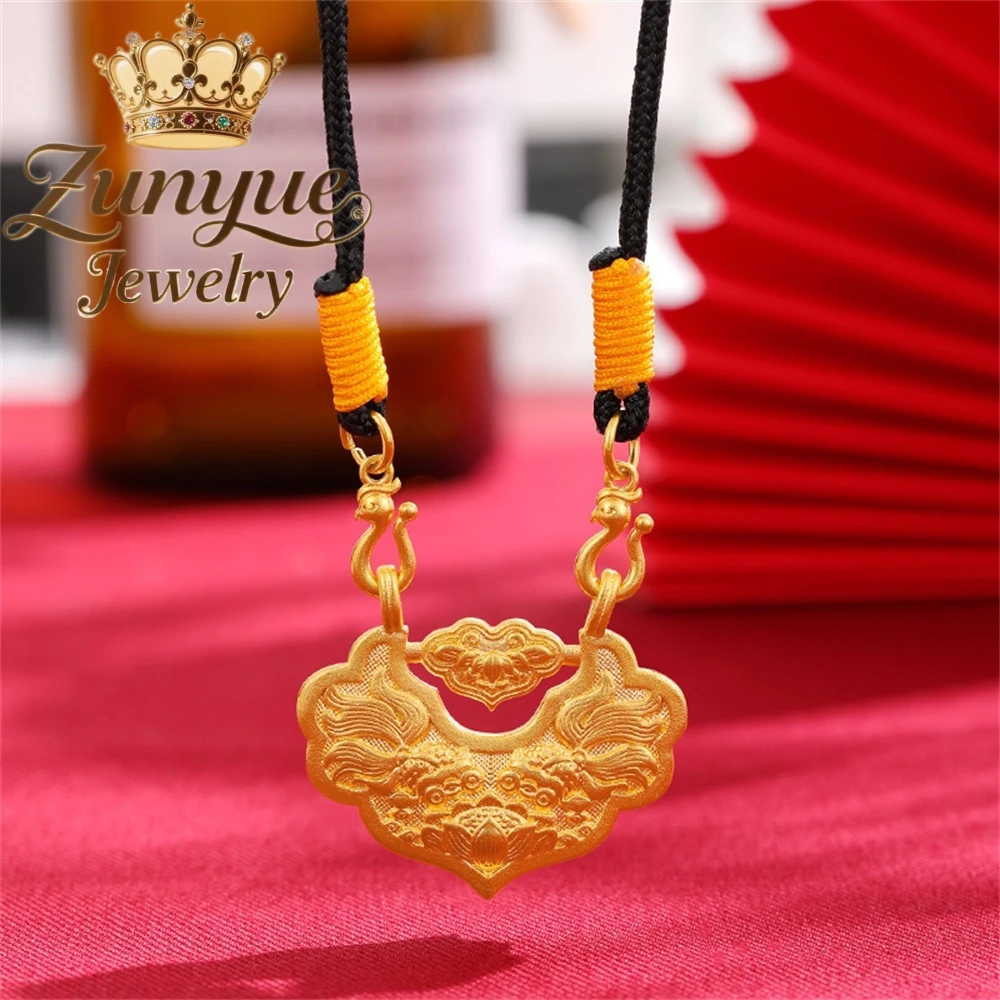 High-End Sand Gold Koi Lock Pendant Luxury Quality Jewelry Best Selling Handicraft Fashion Fine Jewelry Exquisite Charms Elegant
High-End Sand Gold Koi Lock Pendant Luxury Quality Jewelry Best Selling Handicraft Fashion Fine Jewelry Exquisite Charms Elegant