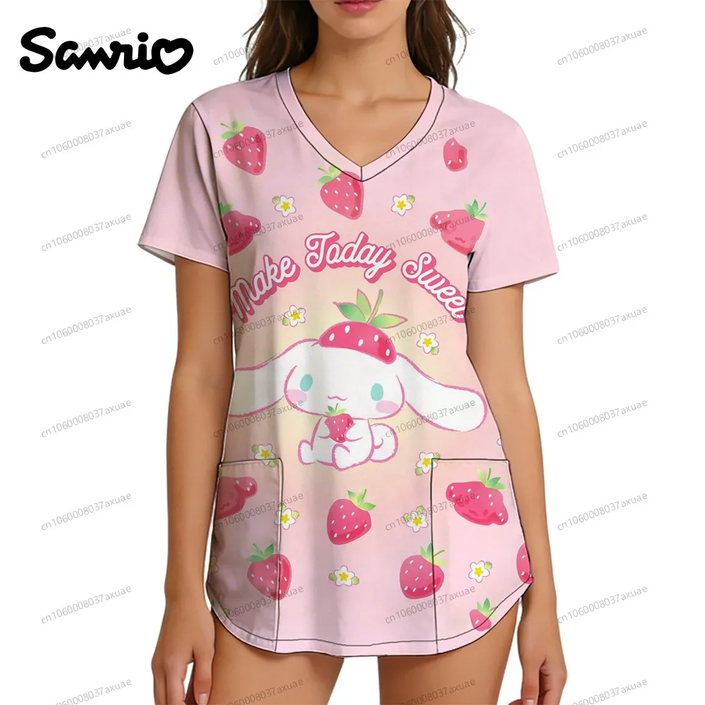 Nurse Uniform V Neck T Shirt New 2026 Scene Clothes Cinnamoroll Cuteore Clothing Women's T-shirt Sanrio Anime Woman T-shirts
Nurse Uniform V Neck T Shirt New 2026 Scene Clothes Cinnamoroll Cuteore Clothing Women's T-shirt Sanrio Anime Woman T-shirts