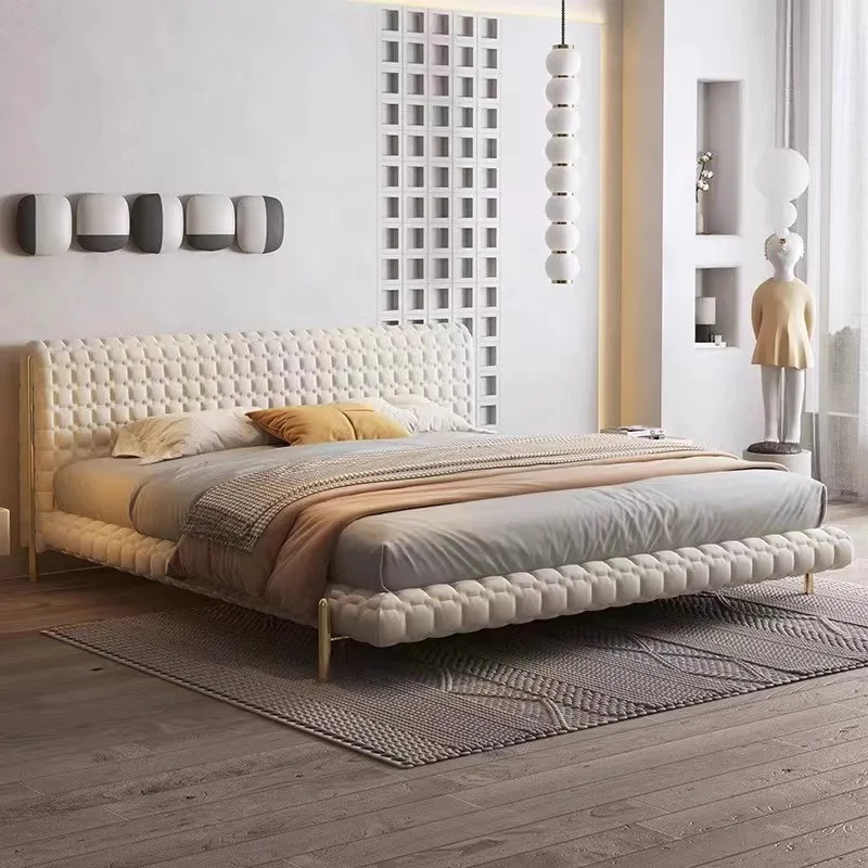 Italian Minimalist Fabric Bed Light Luxury Modern Minimalist Technology Cloth Soft Bag Double Wedding Bed Premium Luxury Master
Italian Minimalist Fabric Bed Light Luxury Modern Minimalist Technology Cloth Soft Bag Double Wedding Bed Premium Luxury Master