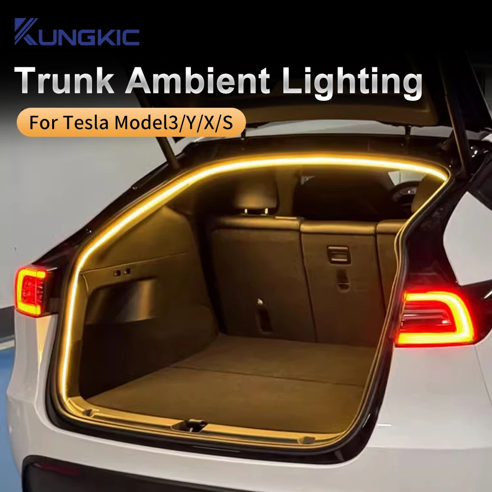 LED Strip Dynamic Flowing Rear Trunk Light for Tesla Model Y Juniper 2025-2020 Model 3 2018-2023 Highland 2024-UP Accessories
LED Strip Dynamic Flowing Rear Trunk Light for Tesla Model Y Juniper 2025-2020 Model 3 2018-2023 Highland 2024-UP Accessories