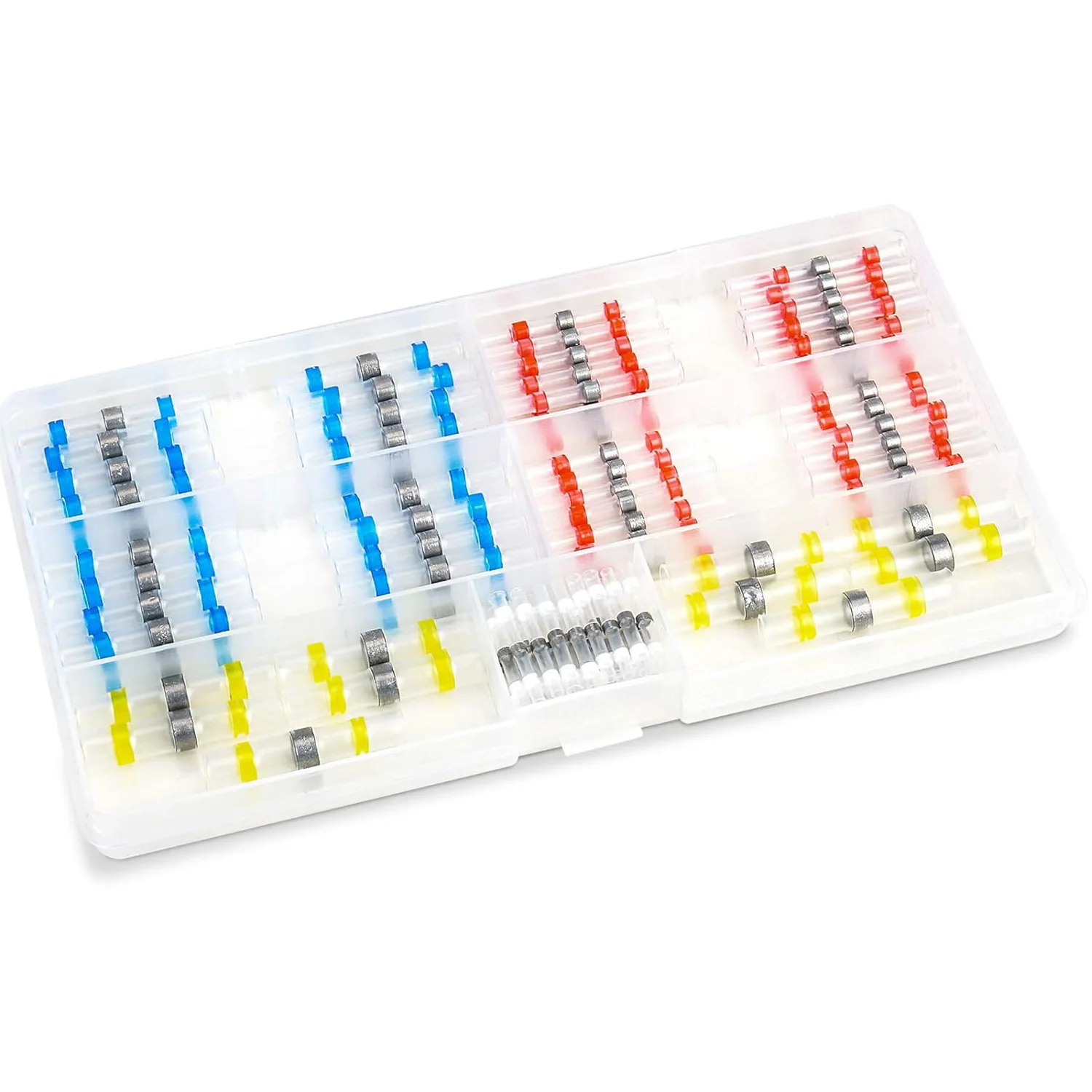 100Pcs Waterproof Solder Seal Heat Shrink Butt Connectors Insulated Wire Splice Terminals Electrical Cable Joint Kit
100Pcs Waterproof Solder Seal Heat Shrink Butt Connectors Insulated Wire Splice Terminals Electrical Cable Joint Kit
