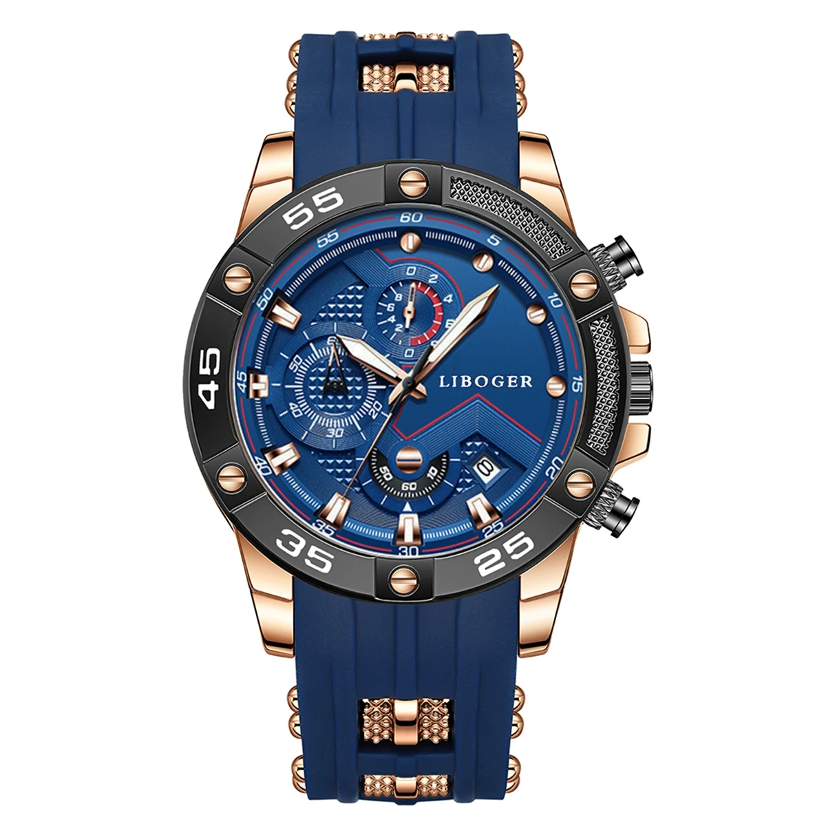 Модные мужские часы с автоматической датой, лучший бренд, силиконовый ремешок, спортивные кварцевые часы, деловые мужские умные повседневные часы для чтения
Модные мужские часы с автоматической датой, лучший бренд, силиконовый ремешок, спортивные кварцевые часы, деловые мужские умные повседневные часы для чтения