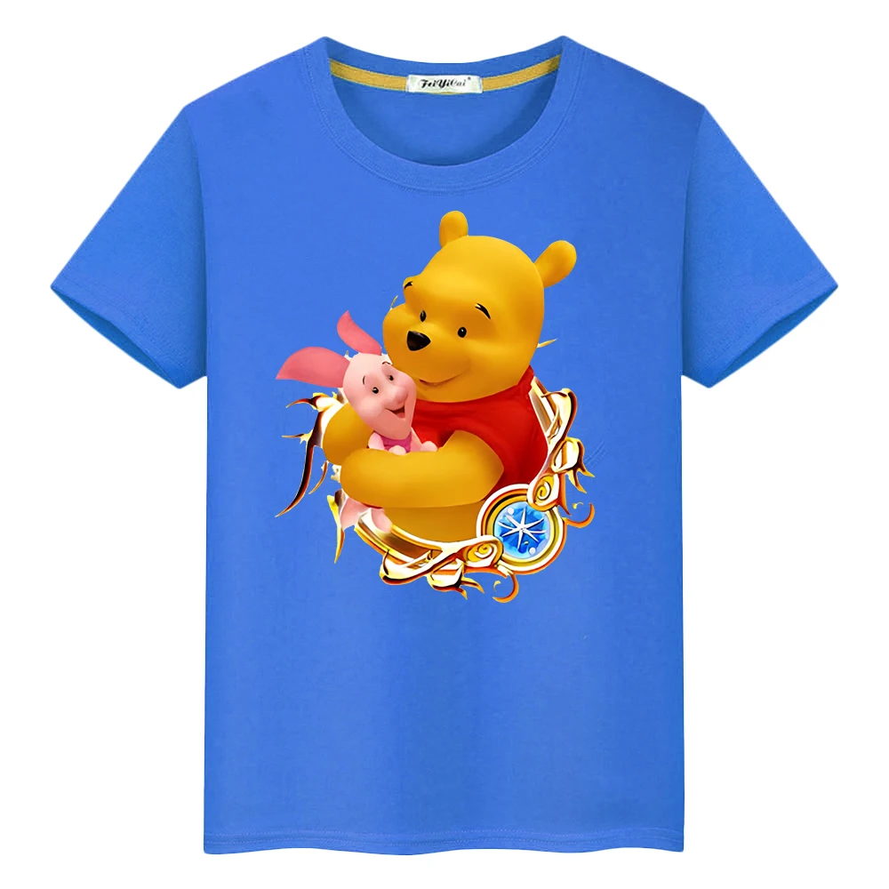 Pooh Bear Print 100%Cotton t shirt for kids boys 10years pride tshirt y2k one piece Kawaii Tops Disney anime Short girls clothes
Pooh Bear Print 100%Cotton t shirt for kids boys 10years pride tshirt y2k one piece Kawaii Tops Disney anime Short girls clothes