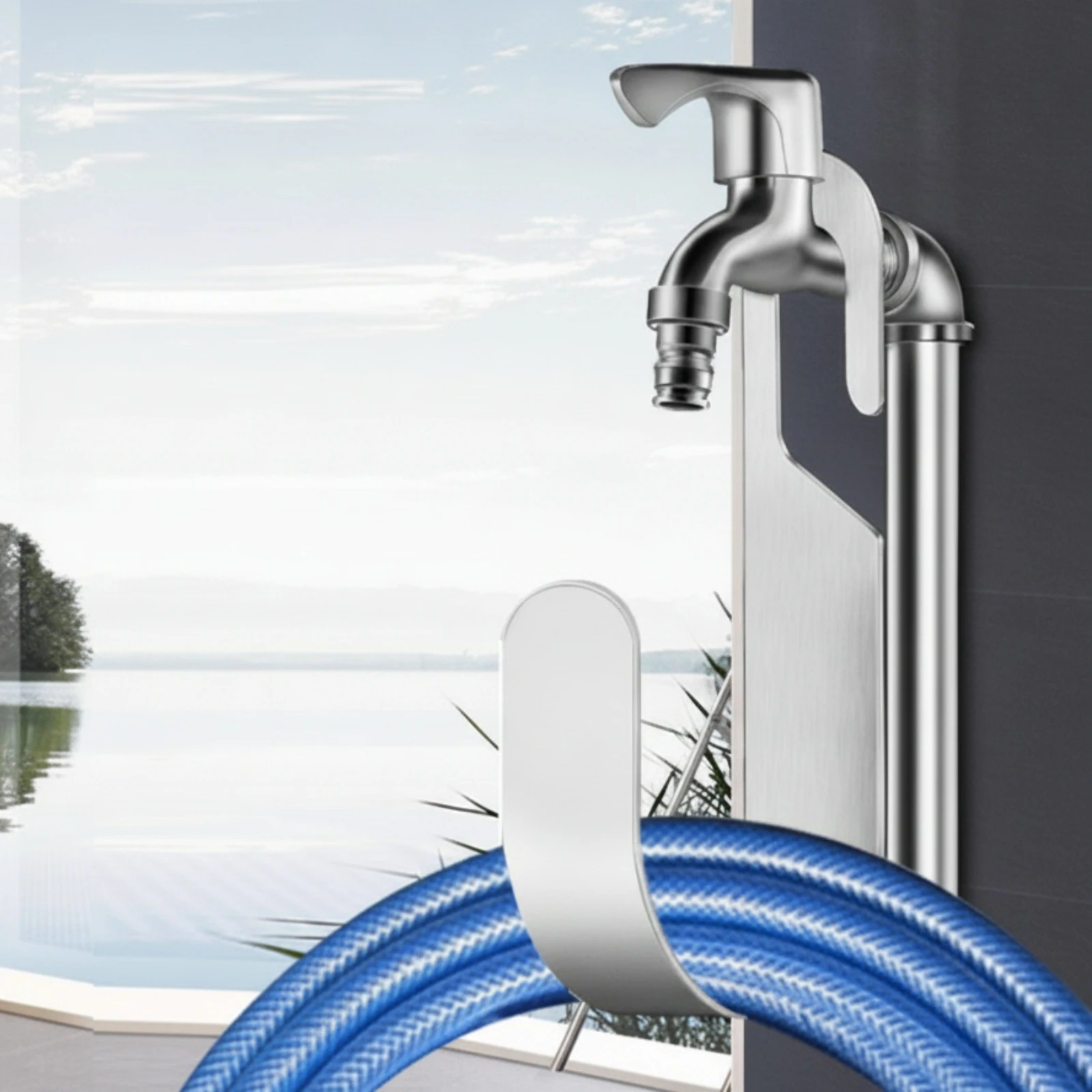 Hose Storage Hook Rustproof Faucet Hose Hook Long-Lasting Sturdy for Homeowners, Bathroom, Balcony
Hose Storage Hook Rustproof Faucet Hose Hook Long-Lasting Sturdy for Homeowners, Bathroom, Balcony