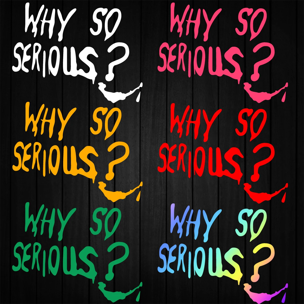Joker WHY SO SERIOUS Reflective Motorcycle Stickers Scooter Bike Body Windshield Helmet Exterior Accessories Decor Vinyl Decals
Joker WHY SO SERIOUS Reflective Motorcycle Stickers Scooter Bike Body Windshield Helmet Exterior Accessories Decor Vinyl Decals