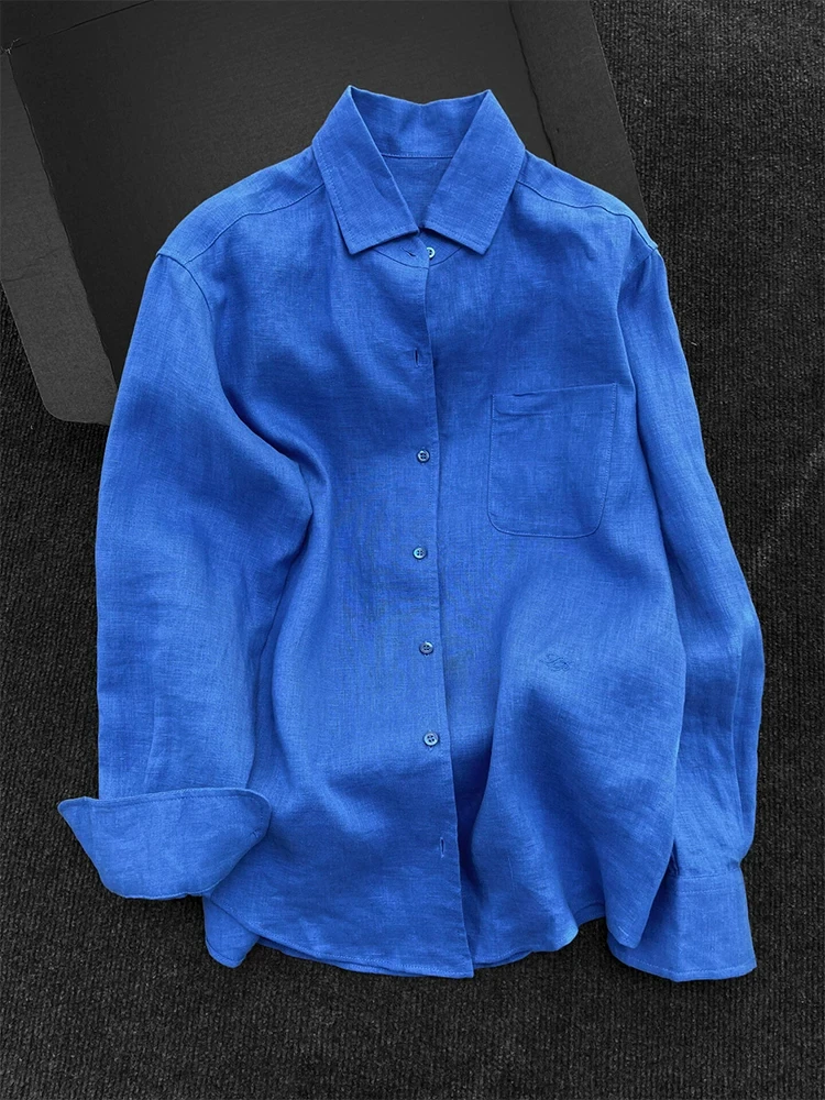 Ladies' Loose Fit Linen Shirt Korean Style Breathable Sun Protection Thin Summer Top Air Conditioning Cover up Casual Shirt
Ladies' Loose Fit Linen Shirt Korean Style Breathable Sun Protection Thin Summer Top Air Conditioning Cover up Casual Shirt