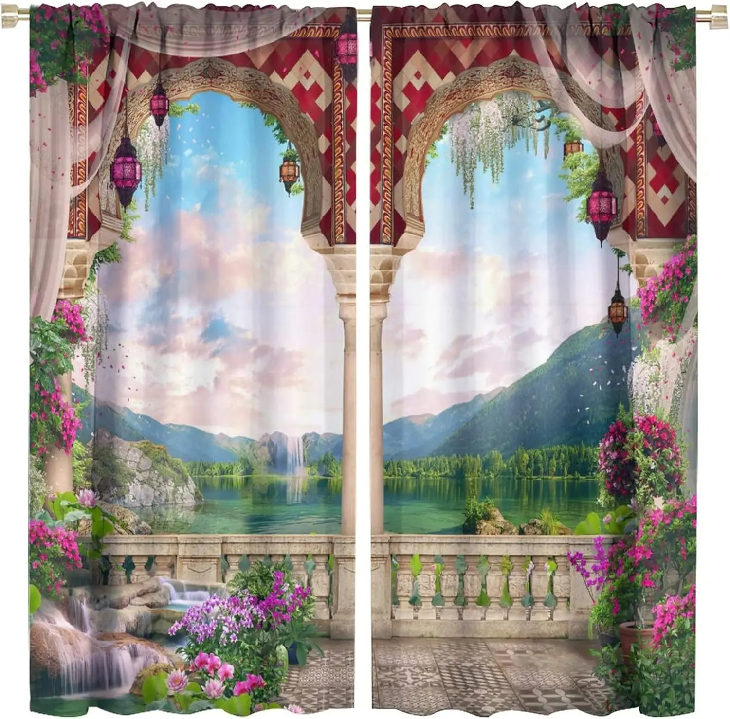 Italian Natural Scenery Curtains,Beautiful Mountain Lake Stone Arch View Room Darkening Thermal Insulated Window Curtain
Italian Natural Scenery Curtains,Beautiful Mountain Lake Stone Arch View Room Darkening Thermal Insulated Window Curtain