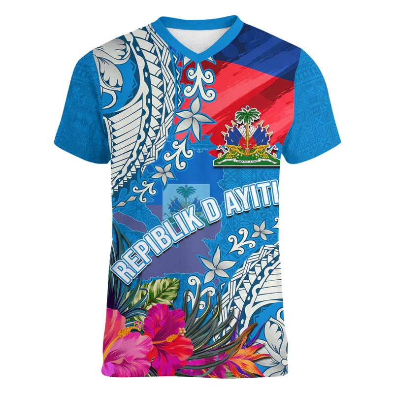 Oversized T-shirt 3D Print HT Emblem Flag Caribbean Sea Haiti Island Retro Clothing Streetwear Casual V Neck Tee Shirts GYM Tops
Oversized T-shirt 3D Print HT Emblem Flag Caribbean Sea Haiti Island Retro Clothing Streetwear Casual V Neck Tee Shirts GYM Tops