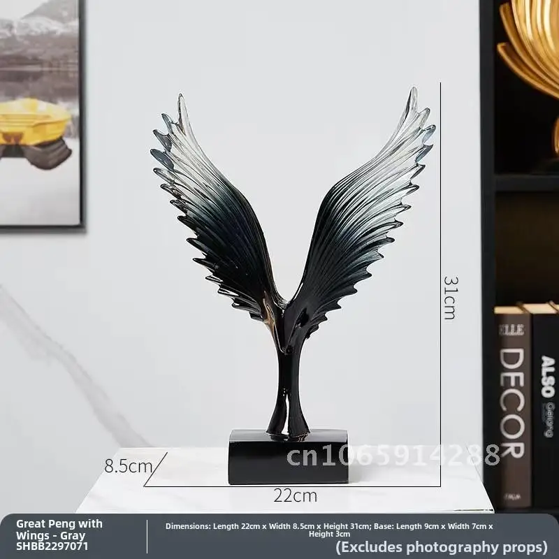 Transparent Resin Dapeng Wings Ornament Modern Chinese Style Handmade Home Entrance TV Cabinet Decor Gift 22x7x31cm
Transparent Resin Dapeng Wings Ornament Modern Chinese Style Handmade Home Entrance TV Cabinet Decor Gift 22x7x31cm