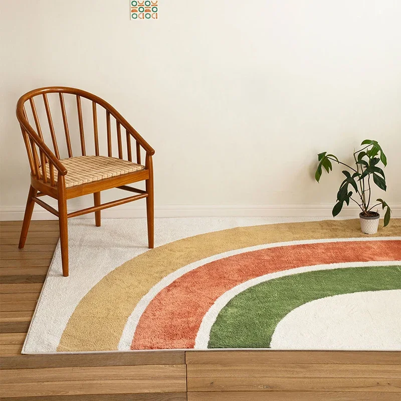 Creative Minimalism Carpets for Living Room Rainbow Bedroom Decor Thick Plush Carpet Baby Room Fluffy Soft Floor Mat Lounge Rug
Creative Minimalism Carpets for Living Room Rainbow Bedroom Decor Thick Plush Carpet Baby Room Fluffy Soft Floor Mat Lounge Rug