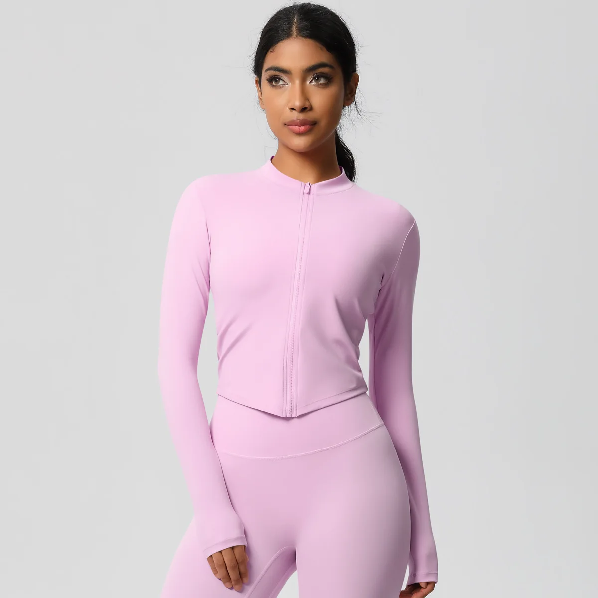 Zipper Jacket Women Crop Top Seamless Yoga Jacket Solid Sports Top Long Sleeve Running Shirts Quick Dry Fitness Gym Sport Wear
Zipper Jacket Women Crop Top Seamless Yoga Jacket Solid Sports Top Long Sleeve Running Shirts Quick Dry Fitness Gym Sport Wear