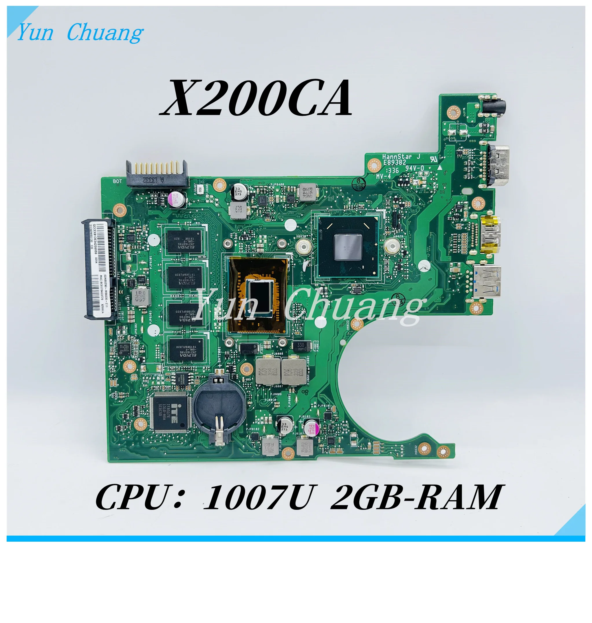 X200CA Motherboard For ASUS X200C X200CA X200CAP Laptop Motherboard X200CA Mainboard With 1007U CPU 2GB-RAM Test OK
X200CA Motherboard For ASUS X200C X200CA X200CAP Laptop Motherboard X200CA Mainboard With 1007U CPU 2GB-RAM Test OK